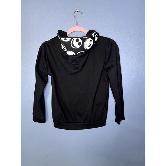 Nightmare Before Christmas Kids Sz 10 Pullover Hoodie Jack Skellington Skulls - Picture 2 of 9